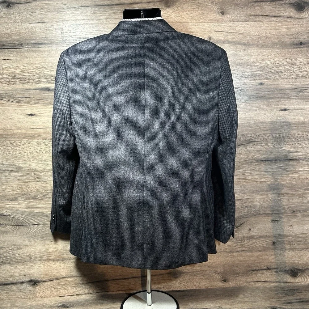 Jos A Bank Reserve Sport Coat Blazer 100% Wool 42S Reda Navy/grey Never Worn